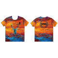 Sublimated Print Logo Custom Gym T Shirt